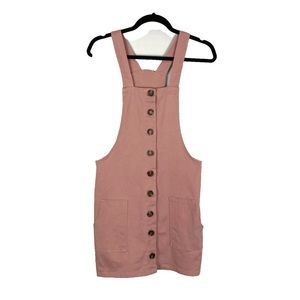 Justify Pink Overall Jumper Dress - Medium